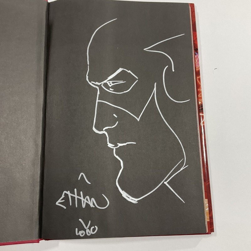 Flash Rebirth TPB Hardcover Signed Sketched Ethan Van Sciver Near Mint Dc Comics