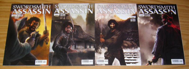 Swordsmith Assassin #1-4 FN/VF complete series - B variants feudal samurai japan