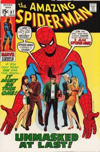 The Amazing Spider-Man #87 (1970) Spider-Man VF+ Condition!