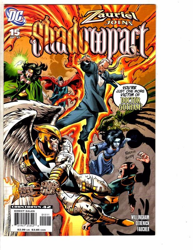 Lot Of 5 Shadowpact DC Comic Books # 11 12 13 14 15 Flash Arrow Batman Atom J211