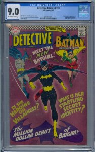DETECTIVE COMICS #359 CGC 9.0 BATMAN 1ST BATGIRL