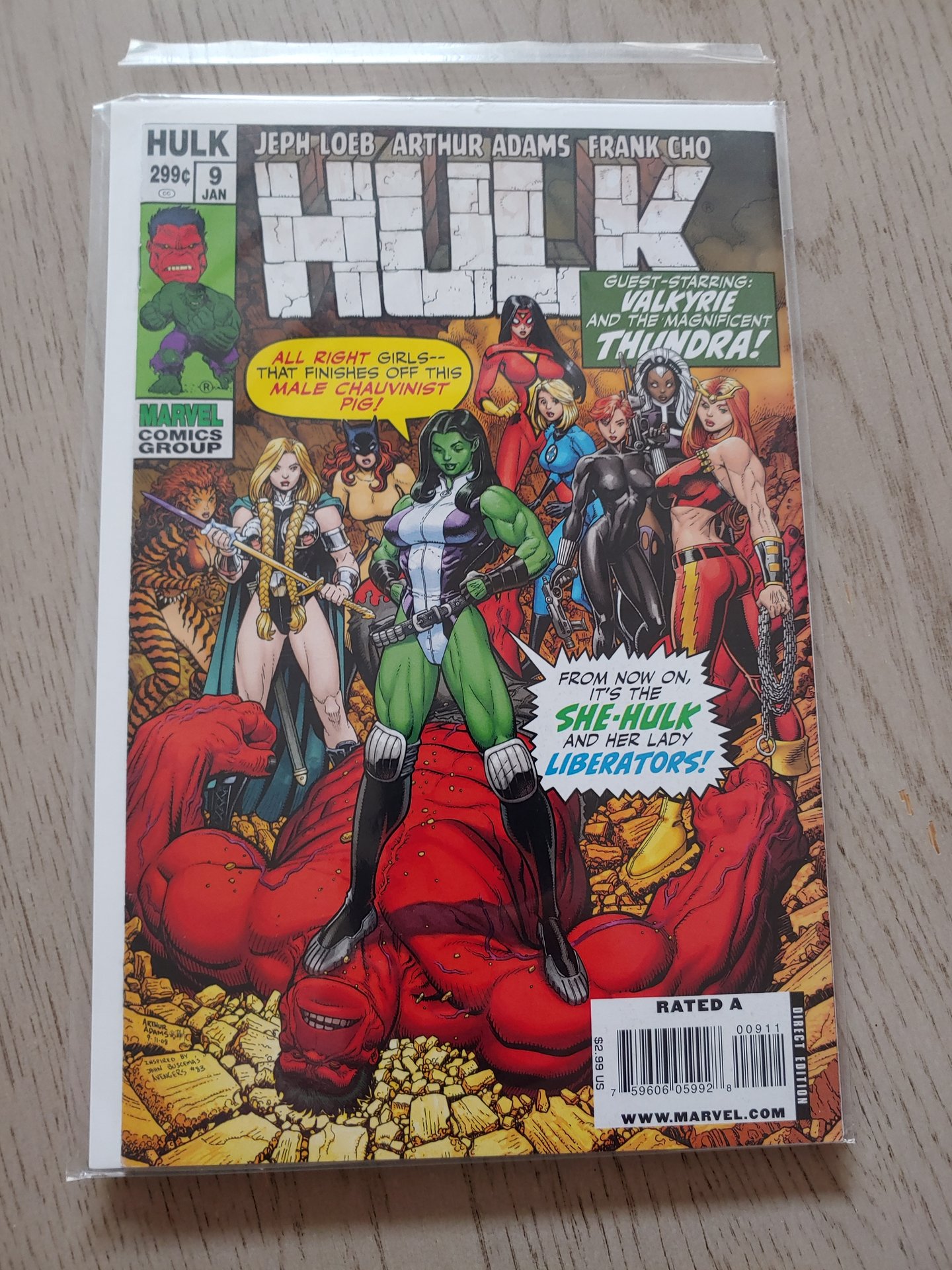 Hulk Marvel Vf Red Hulk Vs She Hulk Lady Liberators Art Adams Comic Books