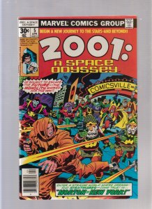 2001, A Space Odyssey #5 - Jack Kirby Art/Newsstand Edition! (7.0/7.5) 1977