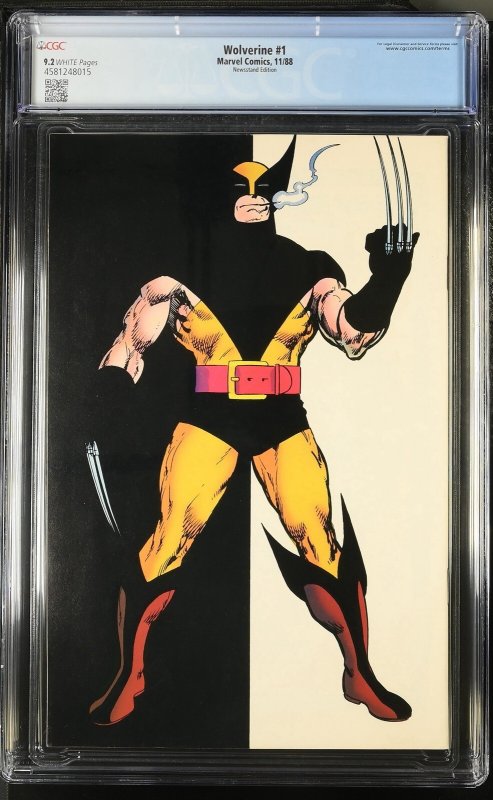 Wolverine 1 Cgc 9.2 Newsstand Edition Marvel 1988