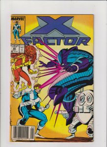 X-Factor #40 VG 4.0 Newsstand Marvel Comics 1989 Rob Liefeld Cover