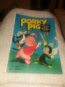 PORKY PIGS #303 dell comics 1950 golden age four color precode cartoon classic