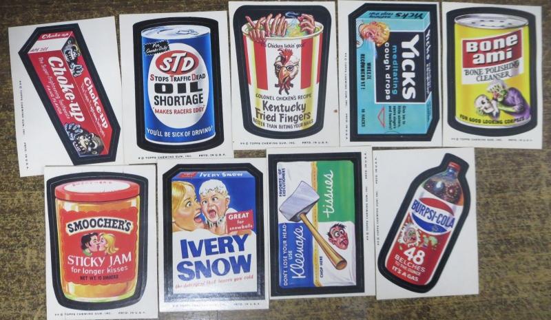 TOPPS WACKY PACKAGES-- 8th SERIES , MISSING THREE! 15 Doubles!