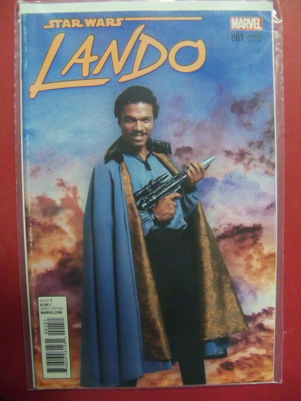 LANDO CALRISSIAN #001 MOVIE PHOTO VARIANT  1:15 COVER NM 9.4 MARVEL 2015 SERIES