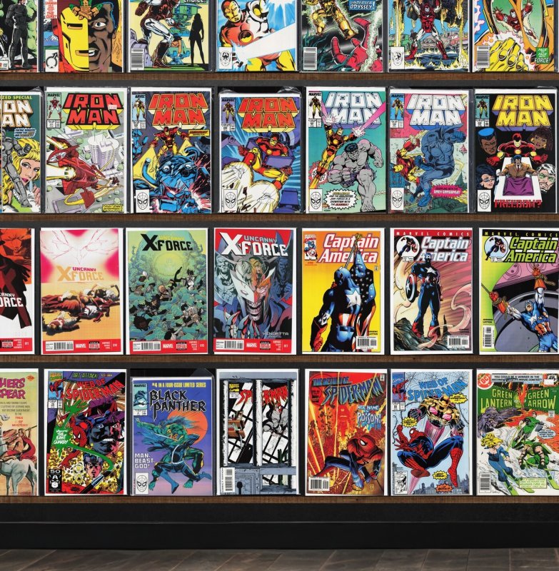 Huge Lot 140+ Comics with Iron Man, Uncanny X-Force, Captain America & More!