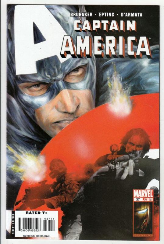 Captain America #37 (Jun-08) NM+ Super-High-Grade Captain America aka Bucky B...