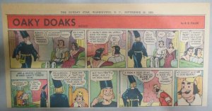 Oaky Doaks Sunday Page by RB Fuller from 9/20/1953 Size: 7.5 x 15 inches