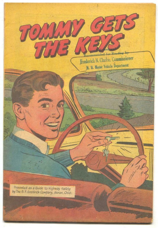 Tommy Gets The Keys -BF Goodrich Promo Comic VG