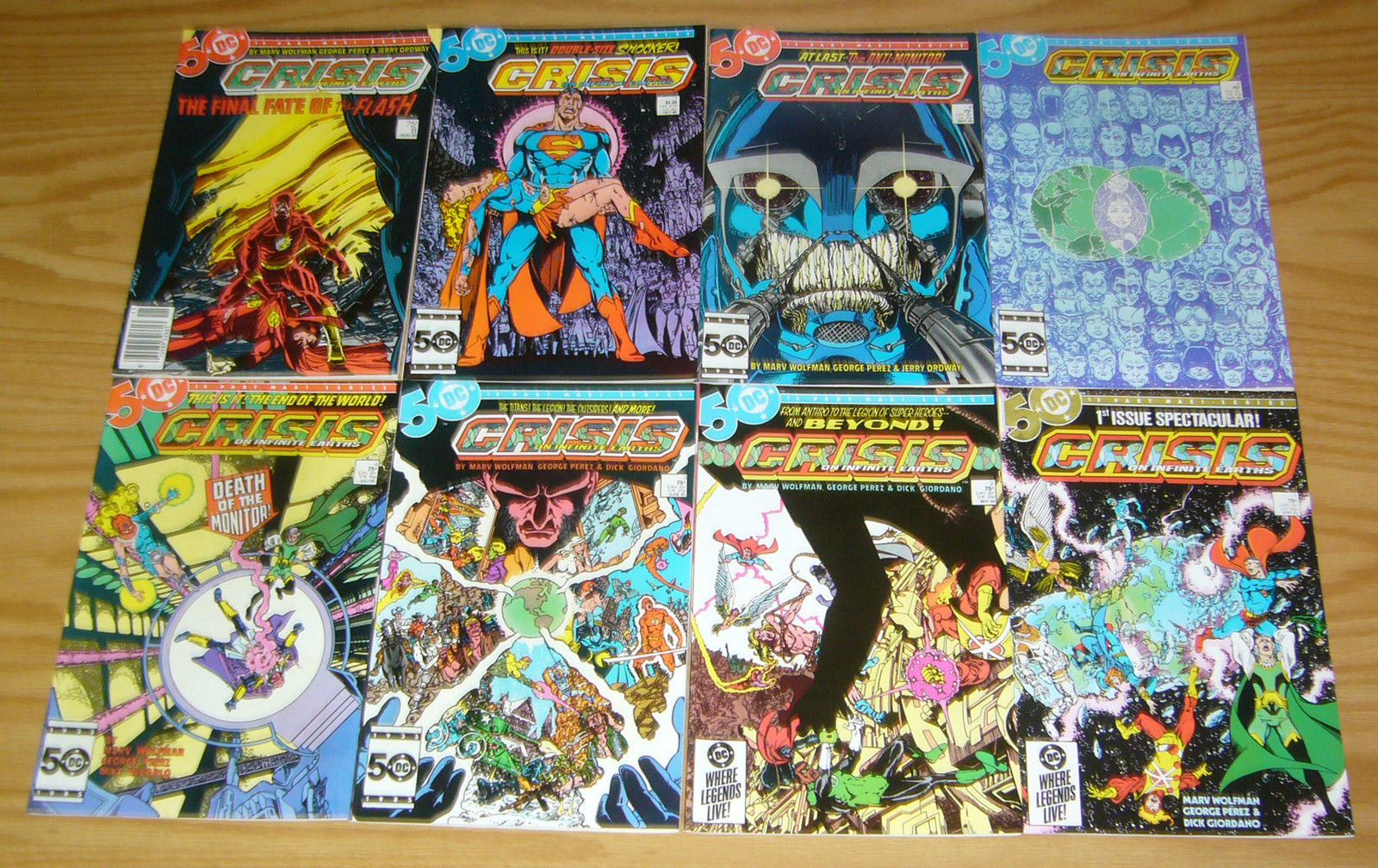 Crisis on Infinite Earths #1-12 VF/NM complete series + poster - george