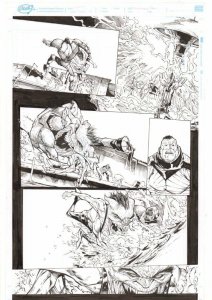 Extraordinary X-Men #8 p.11 - Sugar Man vs Sentinel - 2016 art by Humberto Ramos