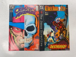 4 DC comic books Crimson Avenger #2 3 4 Checkmate #16 41 KM25