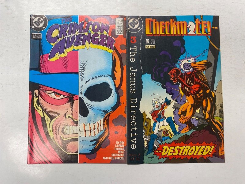 4 DC comic books Crimson Avenger #2 3 4 Checkmate #16 41 KM25