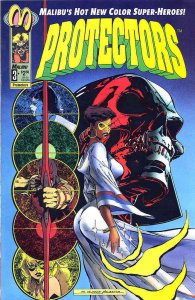 Protectors, The (Malibu) #3 (with poster) VG ; Malibu | low grade comic