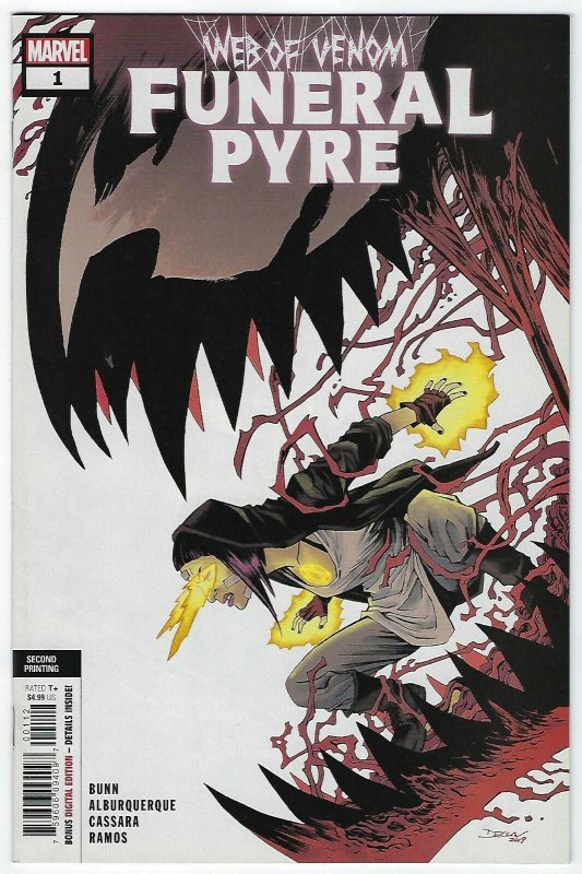 Web Of Venom Funeral Pyre # 1 Variant 2nd Printing Cover NM Marvel Rare