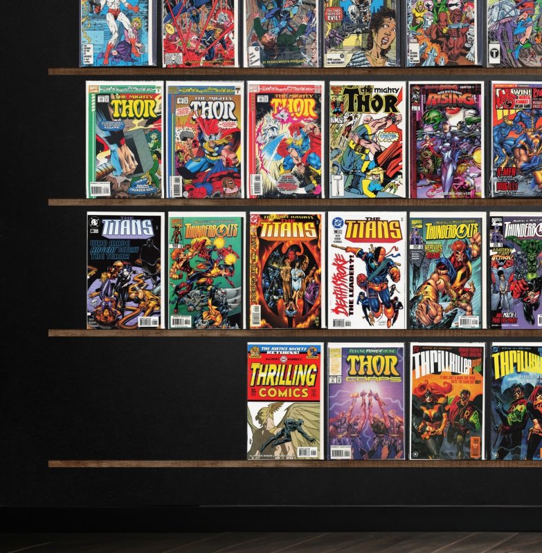 Huge Lot 150+ Comics with Thunderbolts, Teen Titans Spotlight & More!