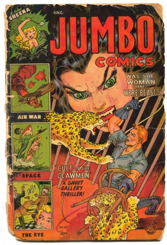 Jumbo Comics #167 1953- LAST ISSUE- Space Rangers- Precode Horror