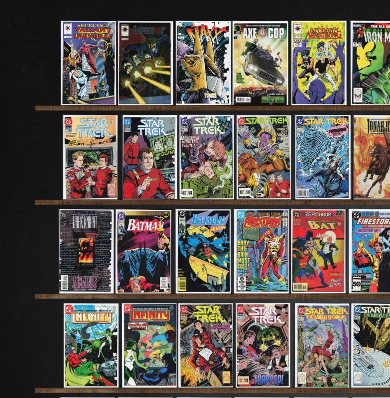 Huge Lot 150+ Comics with Star Trek, Batman, Fantastic Force & More!
