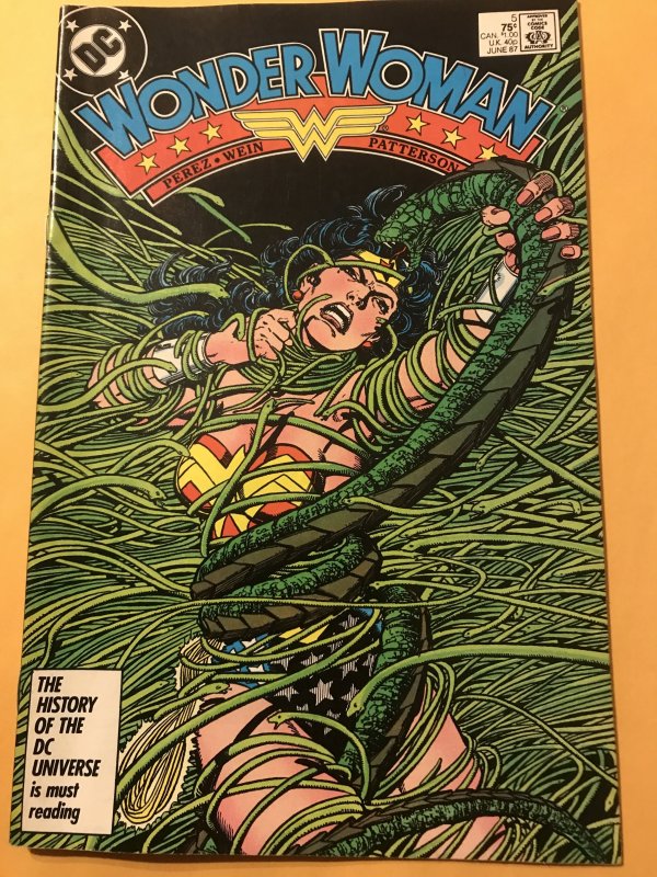 Wonder Woman #5 : DC 6/87 VF; SNAKES ATTACK, George Perez art