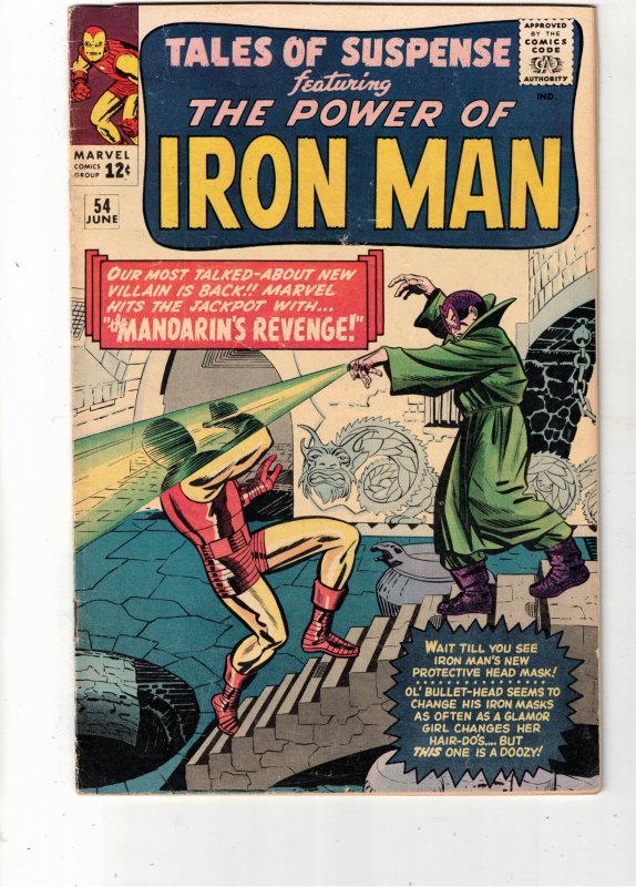 Tales of Suspense #54 (1964) FN/VF 2nd app The Mandarin Mid-High-Grade Utah CERT