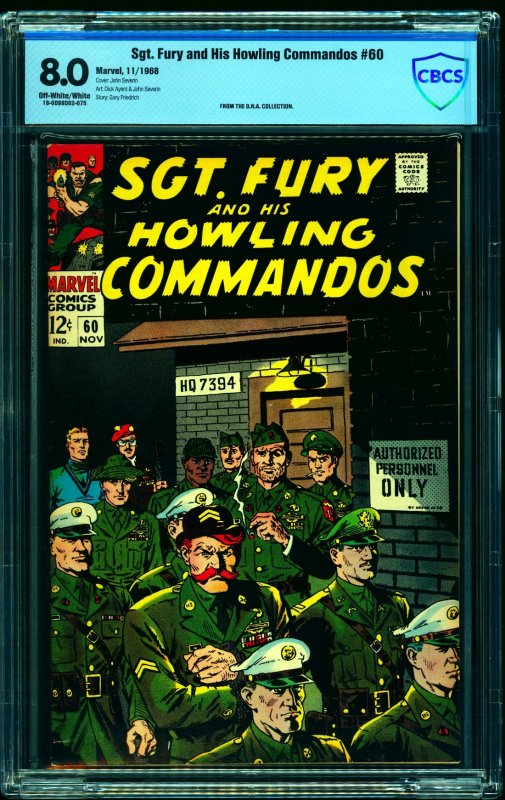 Sgt. Fury and His Howling Commandos #60 CBCS VF 8.0 Off White to White