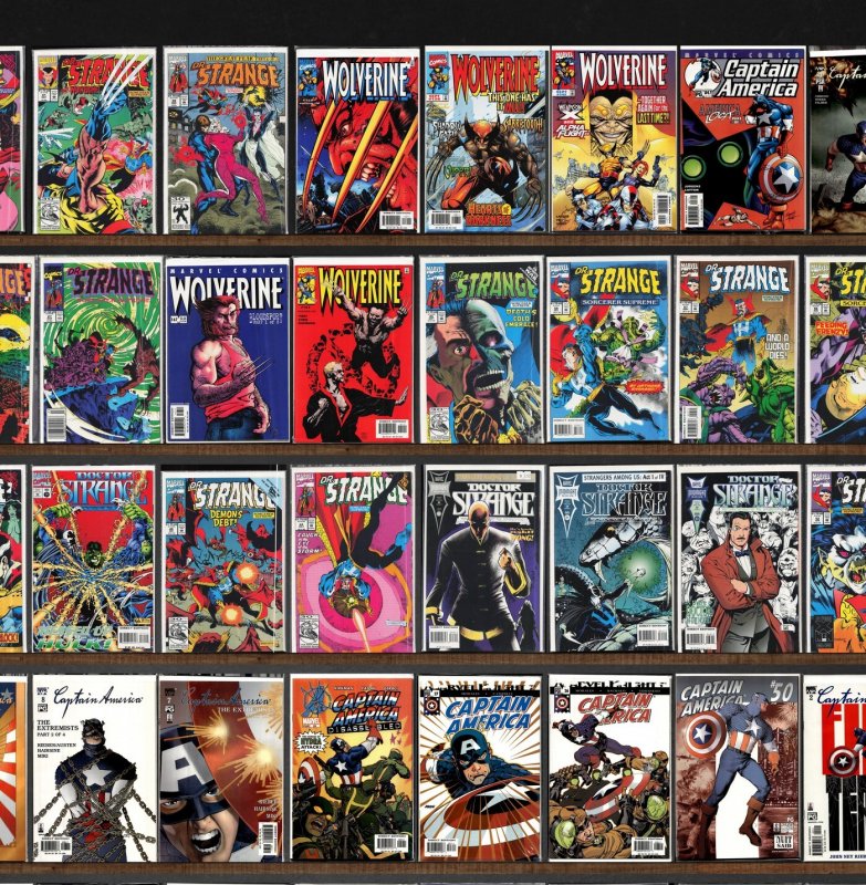 Huge Lot 150+ Comics with Captain America, Wolverine, Ghost Rider & More!