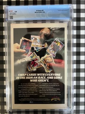 X-Force #2 - CGC 9.4 - 2nd Deadpool - 1st Kane & Dept K