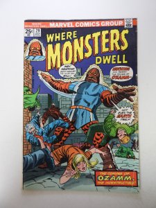 Where Monsters Dwell #29 (1974) VG+ condition