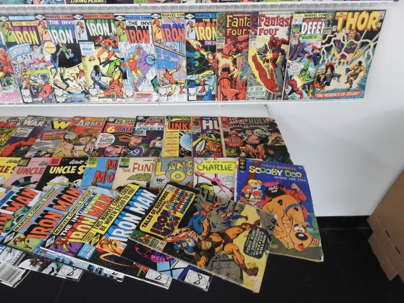 Huge Lot 170+ Silver/Bronze Comics W/ Daredevil, Iron Man, Thor, +More! See Desc