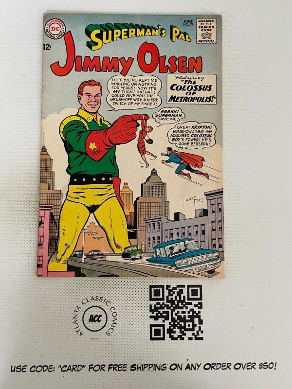 Superman's Pal Jimmy Olsen # 77 VF DC Silver Age Comic Book Batman 15 SM17