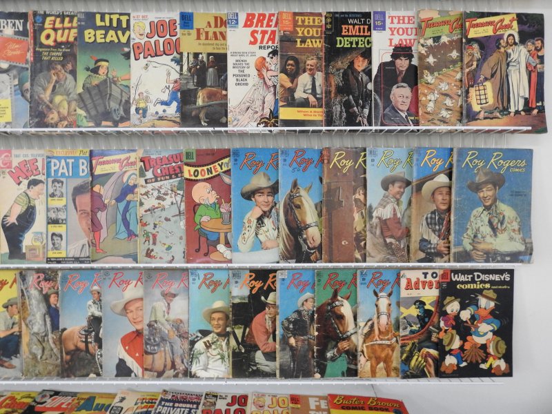 Huge Lot 140+ Golden/ Silver Age Comics W/ Western,  Drama, Funny Animal+ Avg Gd