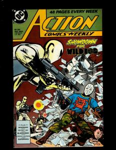 8 Action Comics DC Comic Books #598 599 600 601 602 603 604 605 Superman JF12