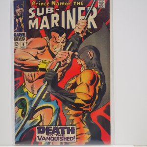 Sub-Mariner #6 (1968) VG/Fine condition. 2nd appearance of Tiger Shark!