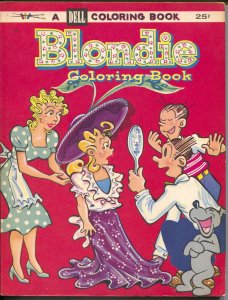 Blondie Coloring Book #104 1954-Whitman-Dagwood-Cookie-Daisy-FN/VF