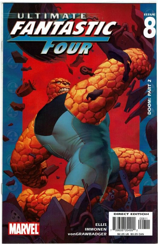 Ultimate Fantastic Four #8 Warren Ellis Doom NM