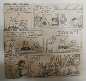 (310) Hagar The Horrible Dailies by Dik Browne 1-12,1982 Size: 2.5 x 7 inches 