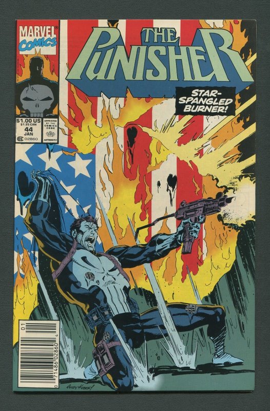 Punisher #44 / 9.4 NM (Andy Kubert Cover)  Newsstand January 1991