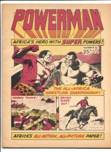 Powerman #11 1975- Rare Nigerian Comic - Jango The Black Sheriff
