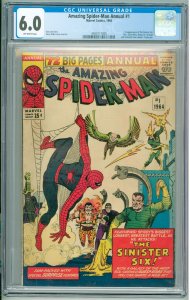 Amazing Spider-Man Annual #1 (1964) CGC 6.0! 1st App of the Sinister Six!