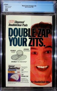 West Coast Avengers #45 Direct Edition (1989) - CGC 9.8 - Cert#4657734016