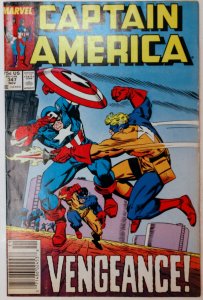 Captain America #347 Newsstand Edition (6.0, 1988)