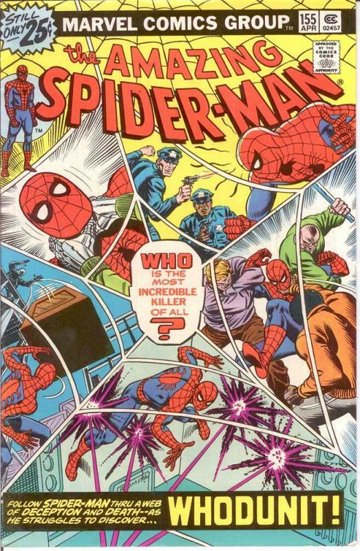 SPIDERMAN 155 VG-F April 1976 COMICS BOOK