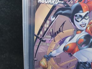 Hardlee Thinn #nn - Signed Marat Mychaels / Harley Quinn Homage - CBCS 9.8 -2017