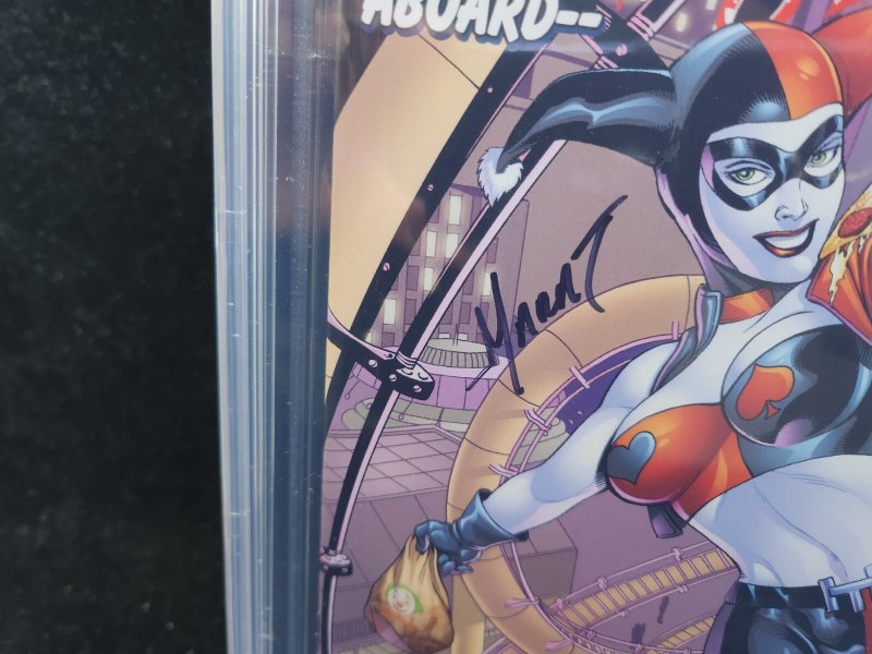Hardlee Thinn #nn - Signed Marat Mychaels / Harley Quinn Homage - CBCS 9.8 -2017