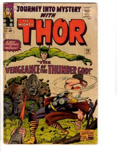 Journey Into Mystery # 115 VG Marvel Comic Book Feat. Mighty Thor Odin Loki RH3