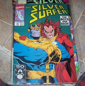 Silver Surfer # 45 jan 1991 MARVEL    JIM STARLIN+  thanos +mephisto INFINITY 