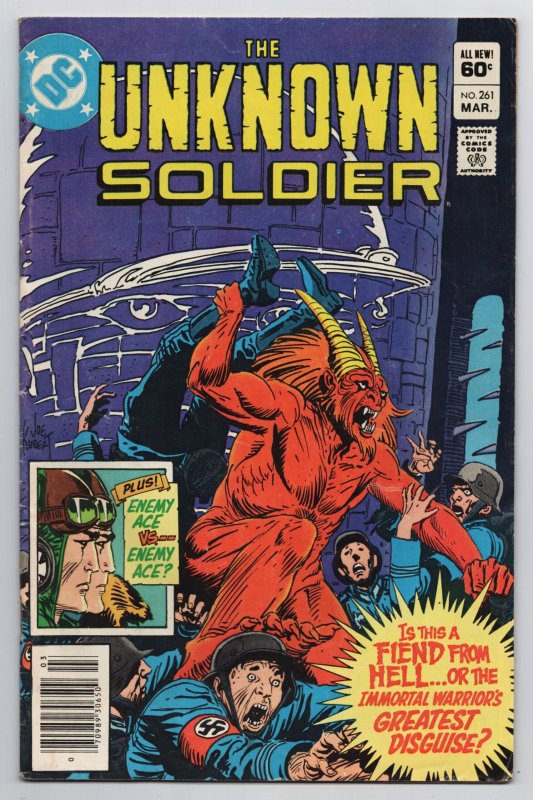 Unknown Soldier #261 Enemy Ace | Joe Kubert Cvr (DC, 1982) VG